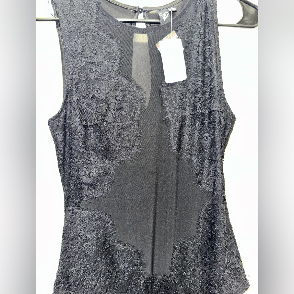 Black Lace Bodysuit- sleeveless